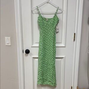 Billabong Spring Green Floral Midi Dress
